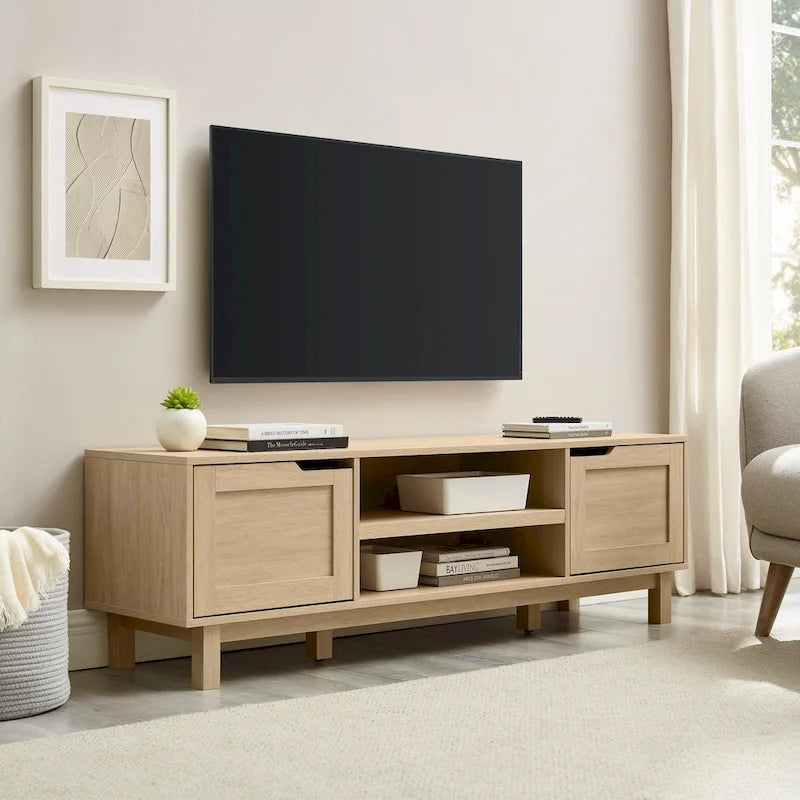 Meuble TV moderne avec portes à cadre