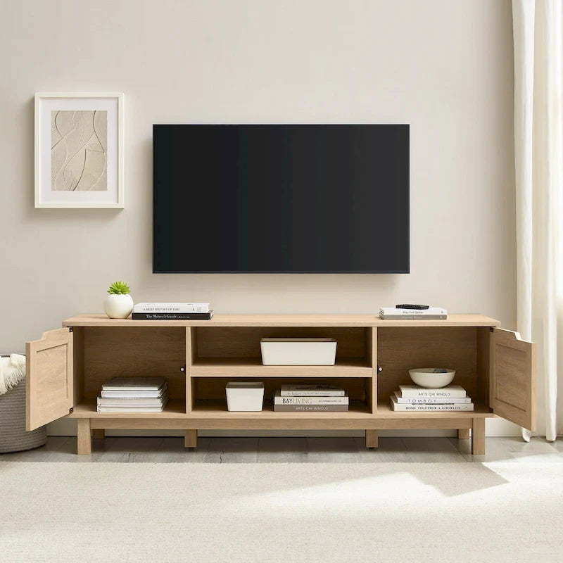 Meuble TV moderne avec portes à cadre