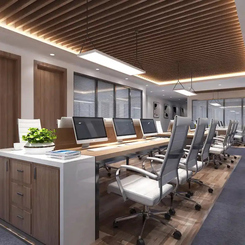 Fauteuil de bureau moderne à dossier haut en cuir PU nervuré, inclinable pour salle de conférence, ordinateur, chef, tâche de direction, patron