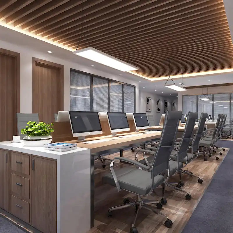 Fauteuil de bureau moderne à dossier haut en cuir PU nervuré, inclinable pour salle de conférence, ordinateur, chef, tâche de direction, patron