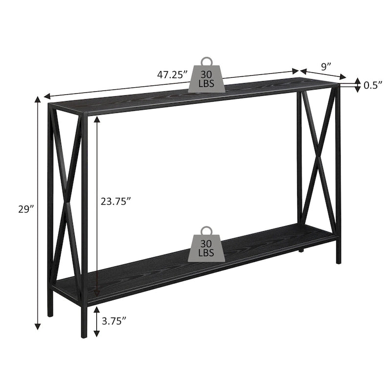Table d'appoint Iron Top - Or, 14 larg. x 21 long. x 25 haut.