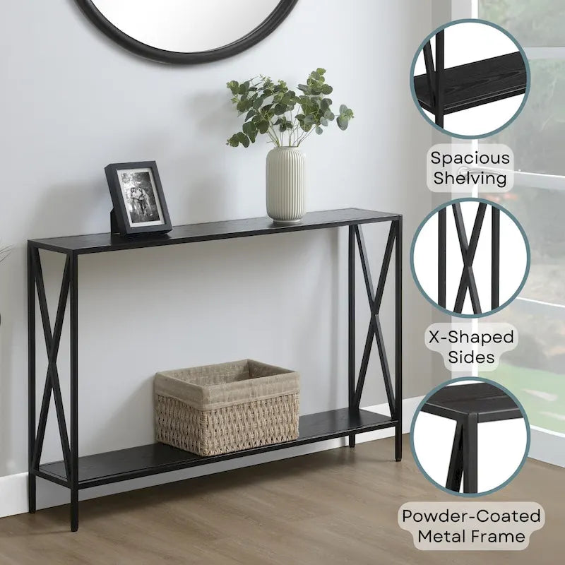 Table d'appoint Iron Top - Or, 14 larg. x 21 long. x 25 haut.