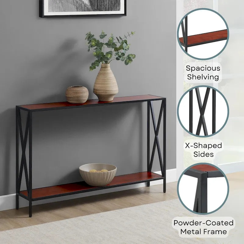 Table d'appoint Iron Top - Or, 14 larg. x 21 long. x 25 haut.