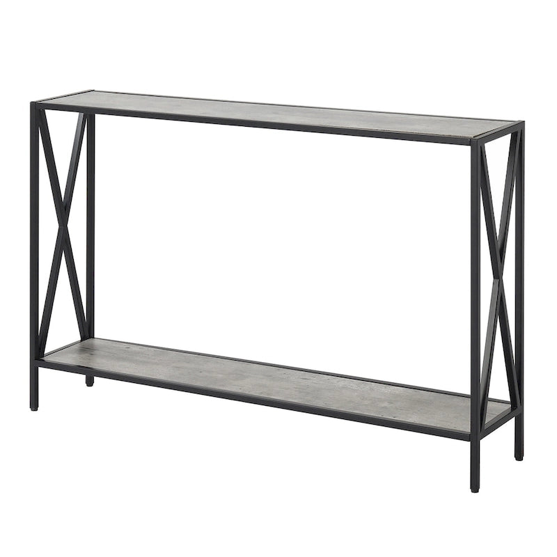 Table d'appoint Iron Top - Or, 14 larg. x 21 long. x 25 haut.
