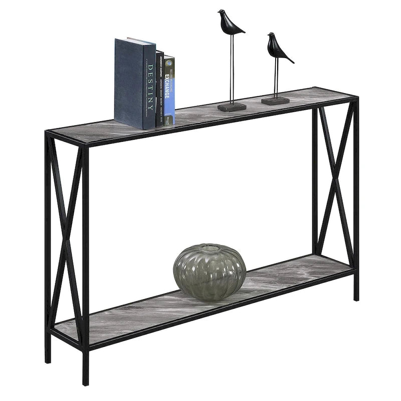Table d'appoint Iron Top - Or, 14 larg. x 21 long. x 25 haut.