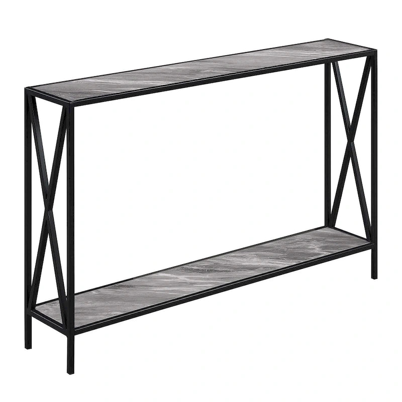 Table d'appoint Iron Top - Or, 14 larg. x 21 long. x 25 haut.