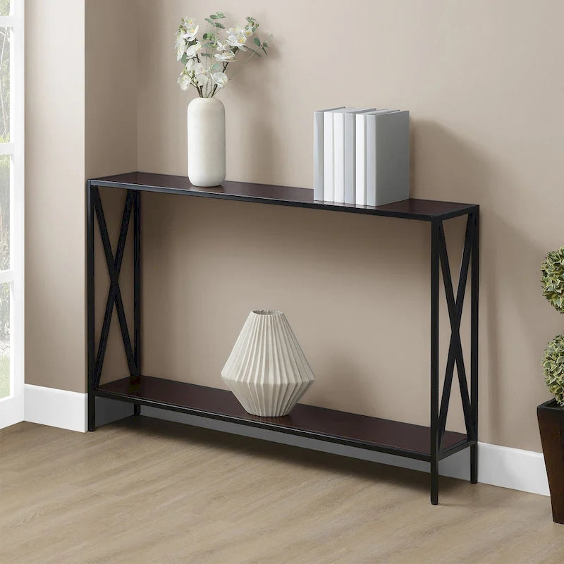 Table d'appoint Iron Top - Or, 14 larg. x 21 long. x 25 haut.