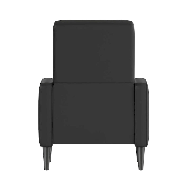 Fauteuil inclinable à dossier capitonné avec mécanisme de poussée