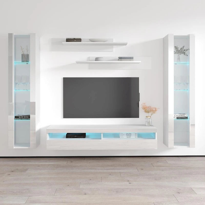 Meuble TV mural flottant moderne 35TV