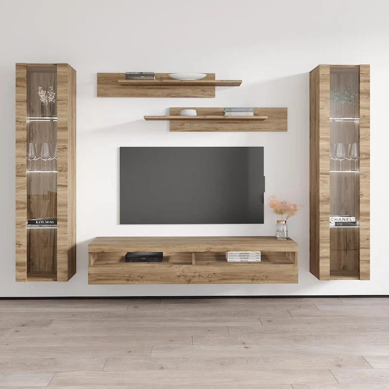 Meuble TV mural flottant moderne 35TV