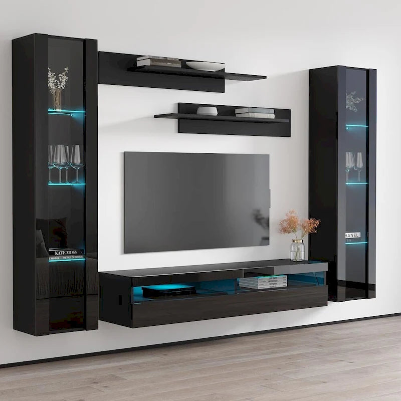 Meuble TV mural flottant moderne 35TV