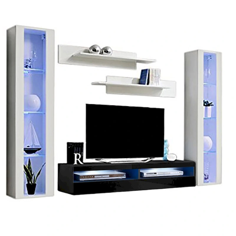 Meuble TV mural flottant moderne 35TV