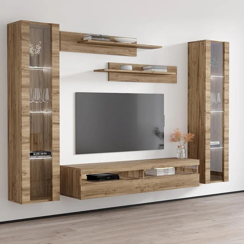 Meuble TV mural flottant moderne 35TV