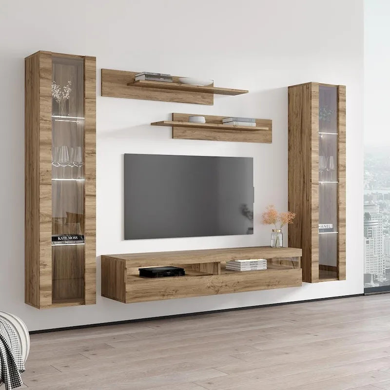 Meuble TV mural flottant moderne 35TV