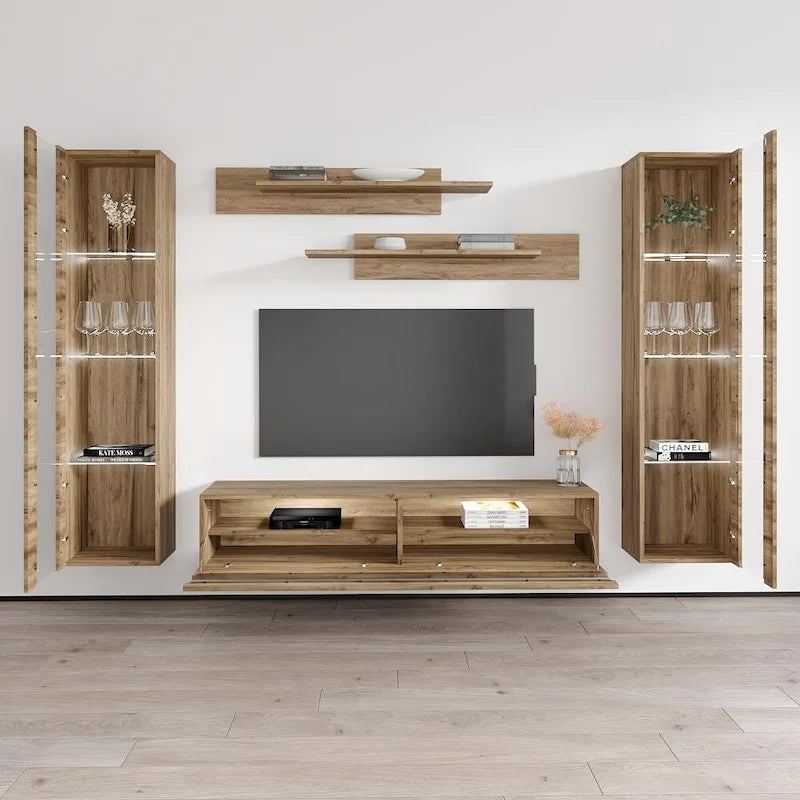 Meuble TV mural flottant moderne 35TV