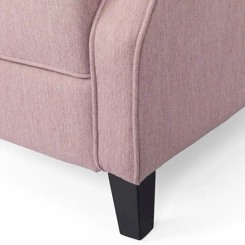 Fauteuil inclinable contemporain en tissu capitonné avec dossier rabattable