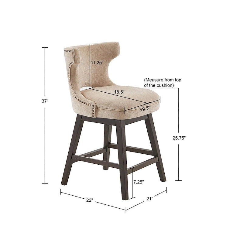 Tabouret de bar pivotant à 360 degrés