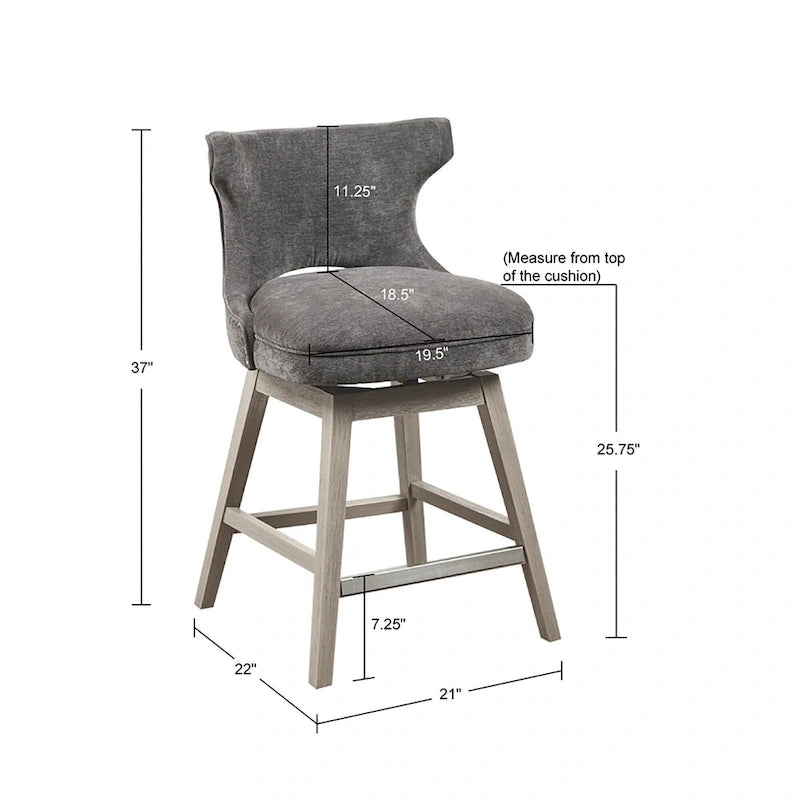 Tabouret de bar pivotant à 360 degrés