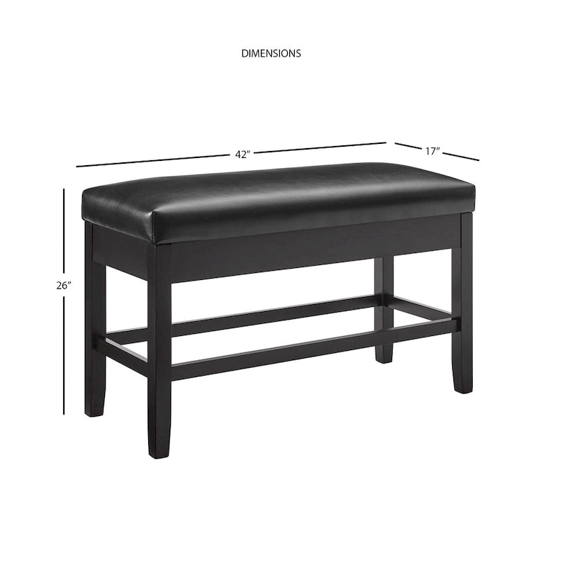 Banc de rangement hauteur comptoir
