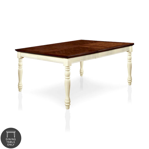 Table à manger extensible bicolore – 152 à 198 cm