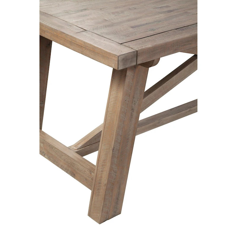 Table à manger extensible, aspect bois flotté