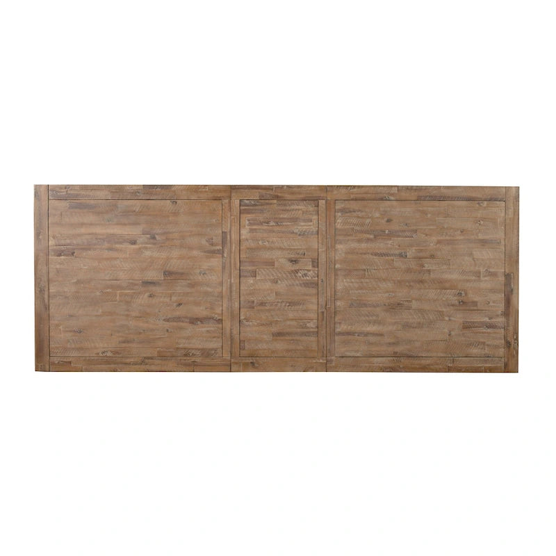 Table à manger extensible, aspect bois flotté
