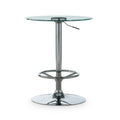 Table de bar ronde réglable - Chrome