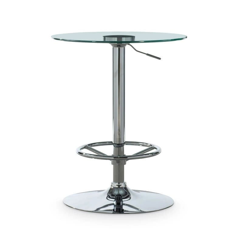 Table de bar ronde réglable - Chrome