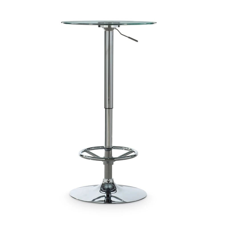 Table de bar ronde réglable - Chrome