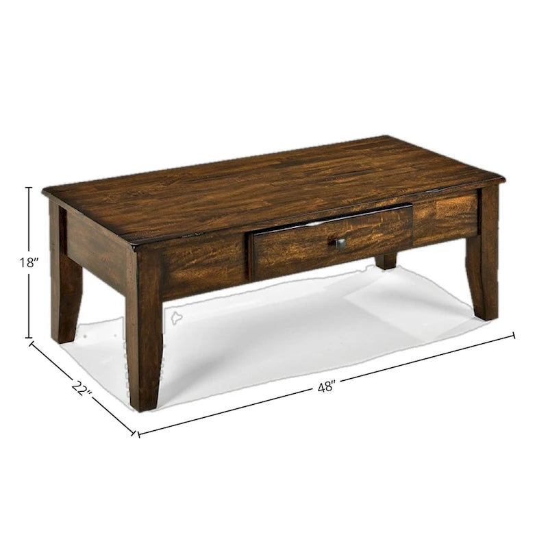 Bureau-Crédence avec Rangement - Merisier Sélectionné