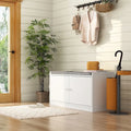 Banc de rangement pour chaussures, meuble d'entrée avec rangement, armoire de porte, coussiné
