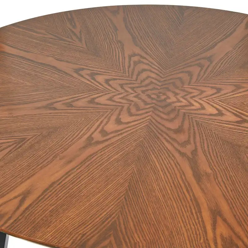 Table à manger ronde de style milieu du siècle