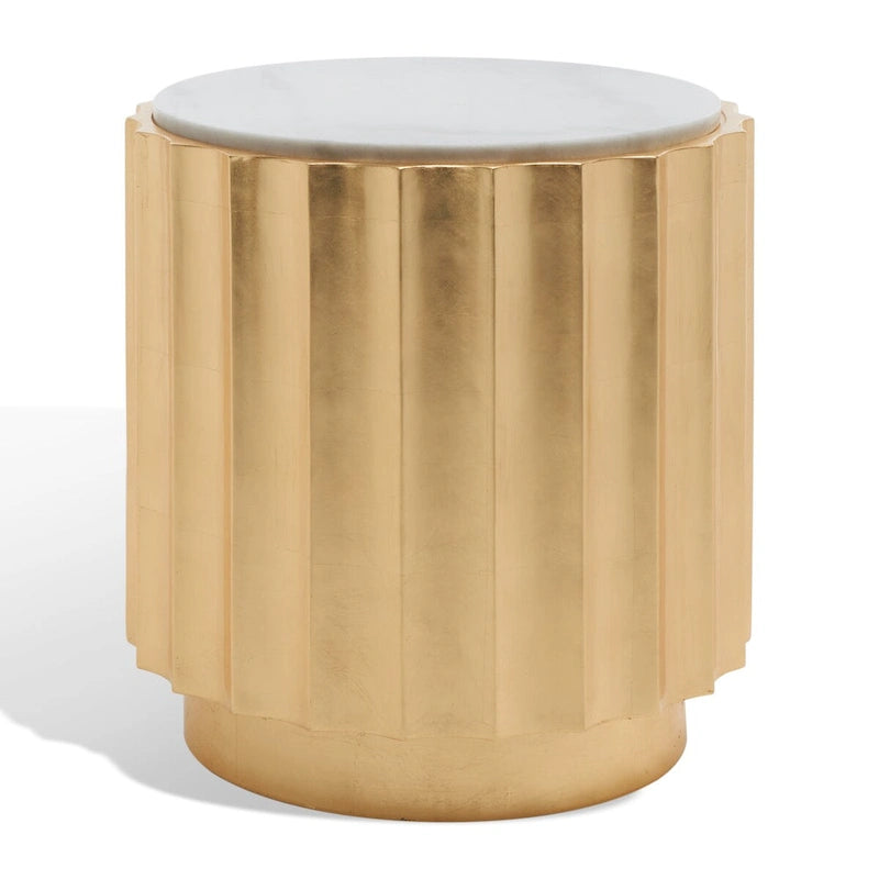 Table d'appoint dorée - 20L x 20P x 20H