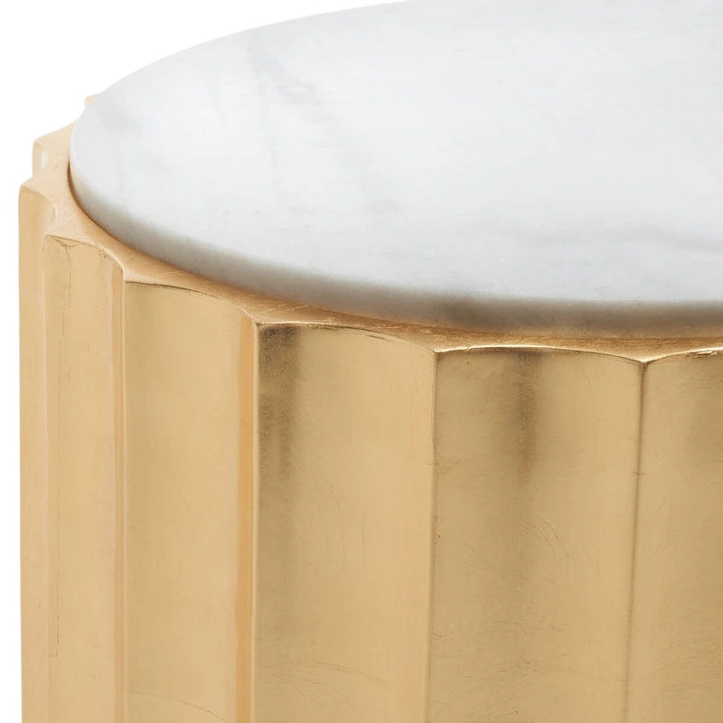 Table d'appoint dorée - 20L x 20P x 20H