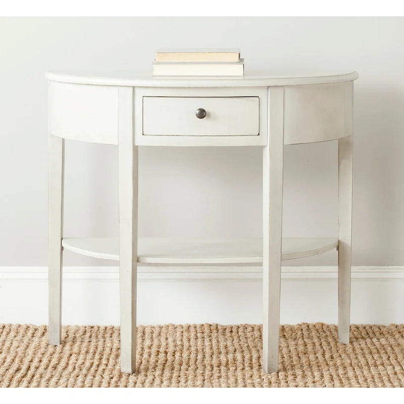 SAFAVIEH Sabina Off-White Birch Console Table - 33.9 x 14.4 x 30.1 - 34Wx14Dx30H