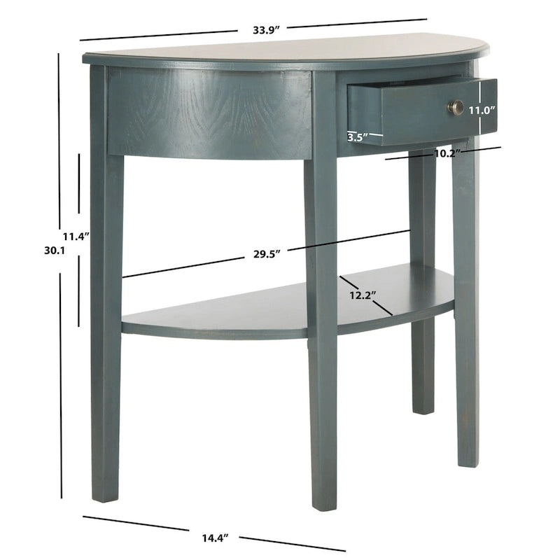 Console en bouleau blanc cassé – 34L x 14P x 30H