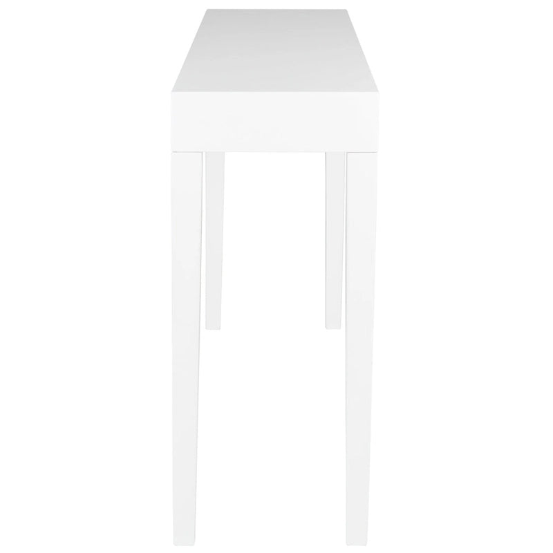 Console laquée blanche - 51Lx13Px32H