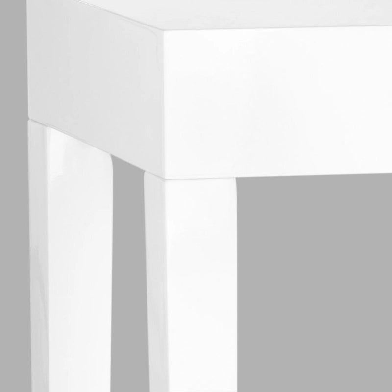Console laquée blanche - 51Lx13Px32H