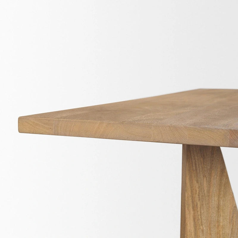 Bureau d'angle avec huche et rangements - Coloris cerisier