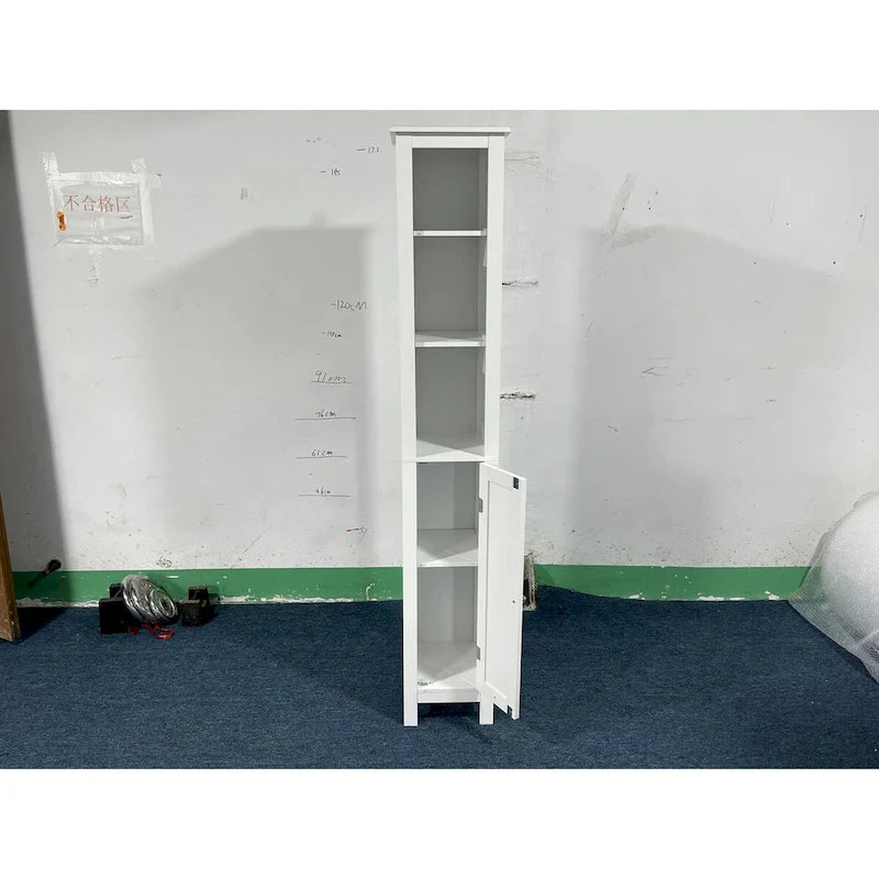 Meuble de rangement de salle de bain avec étagères réglables