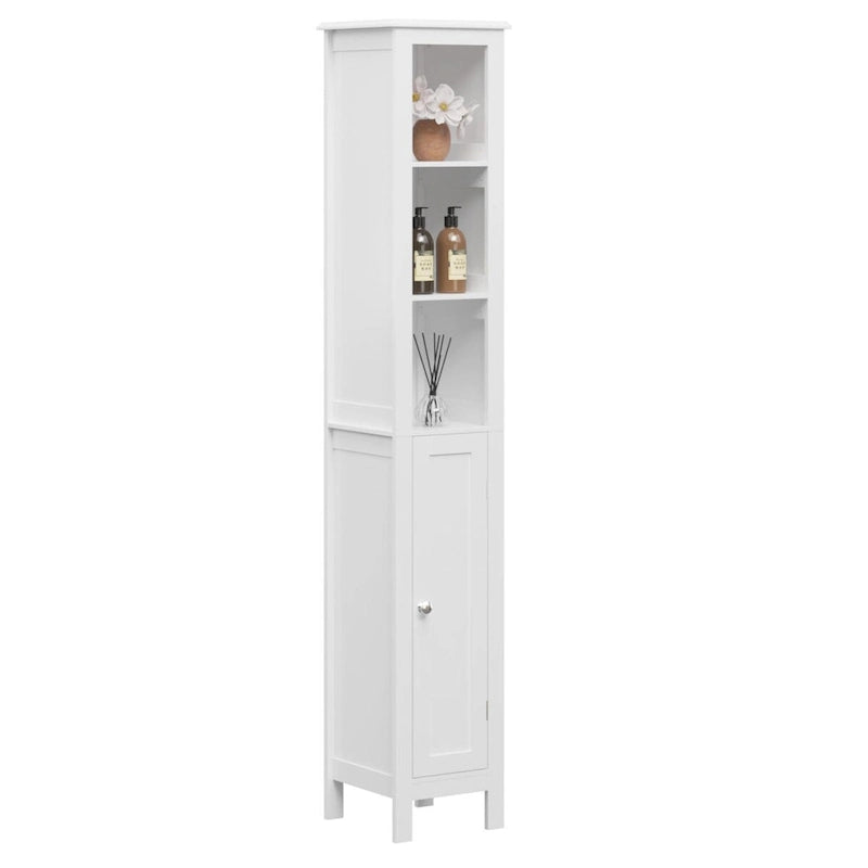 Meuble de rangement de salle de bain avec étagères réglables