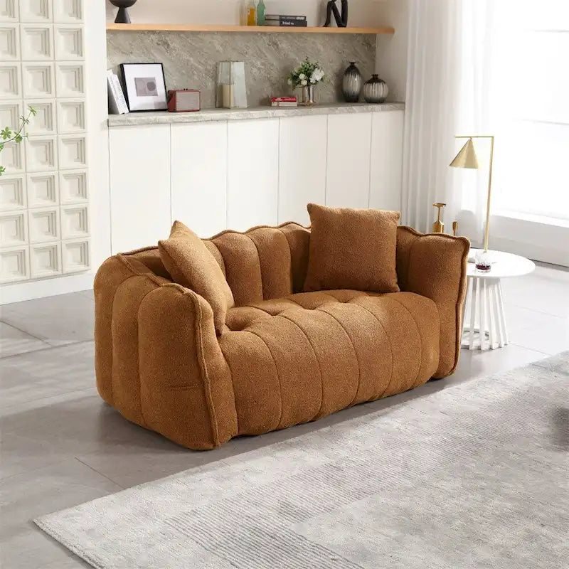 Canapé inclinable moderne en chenille avec mousse haute résilience