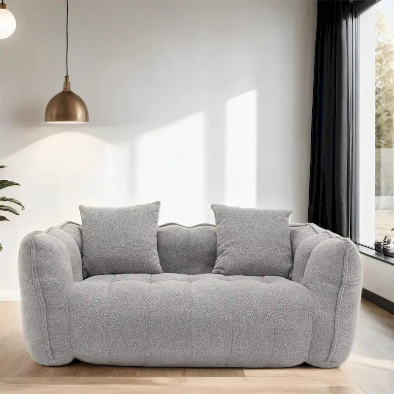 Canapé inclinable moderne en chenille avec mousse haute résilience