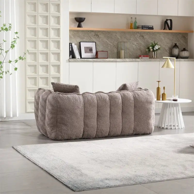 Canapé inclinable moderne en chenille avec mousse haute résilience