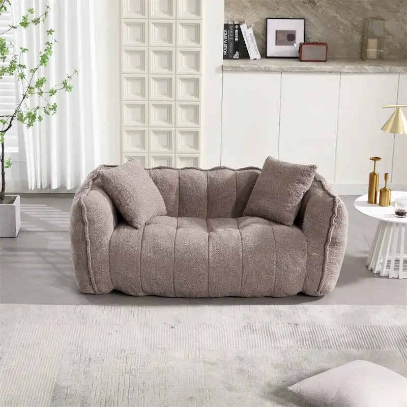 Canapé inclinable moderne en chenille avec mousse haute résilience
