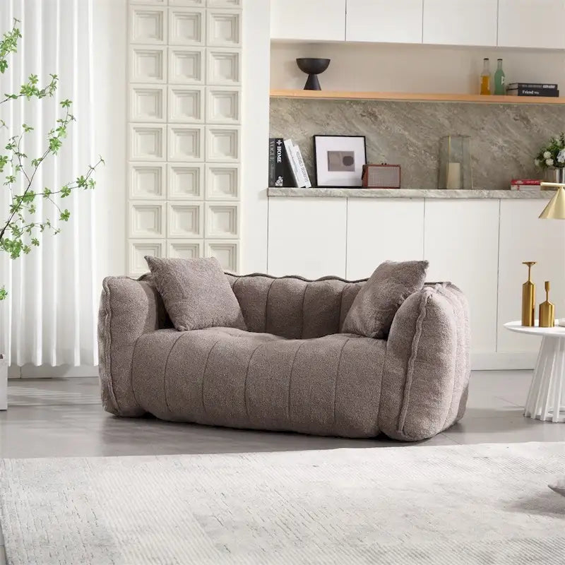 Canapé inclinable moderne en chenille avec mousse haute résilience
