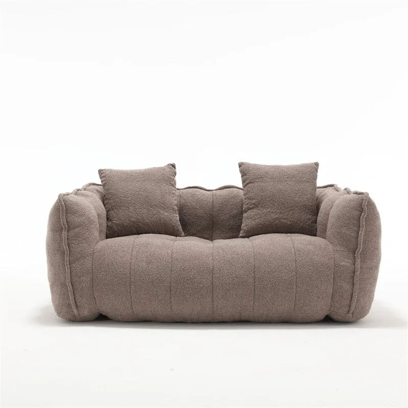 Canapé inclinable moderne en chenille avec mousse haute résilience