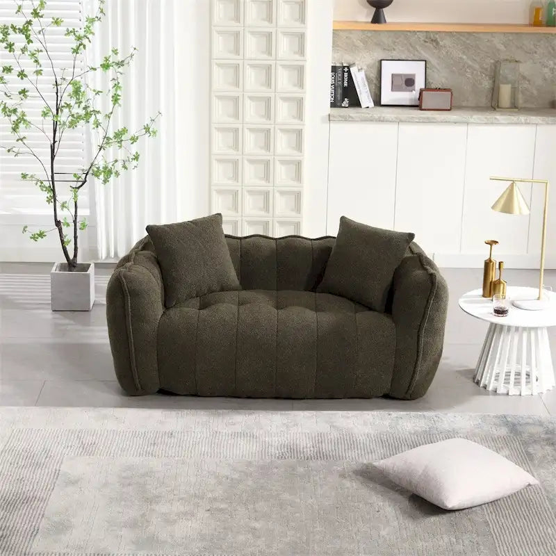 Canapé inclinable moderne en chenille avec mousse haute résilience