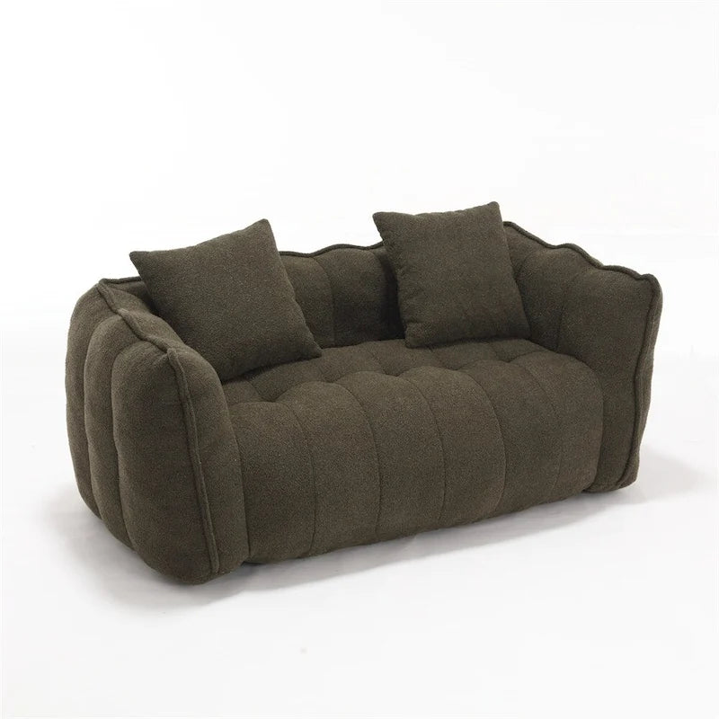 Canapé inclinable moderne en chenille avec mousse haute résilience